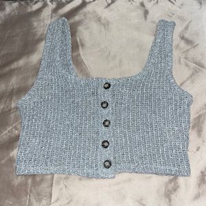 Knitted gray tank top!